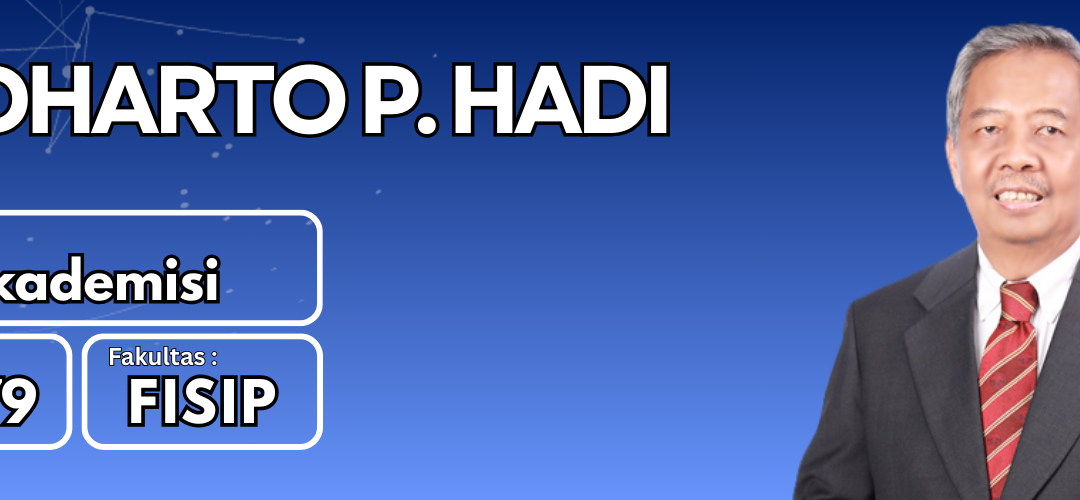 Prof. Sudharto P. Hadi, M.ES., Ph.D.
