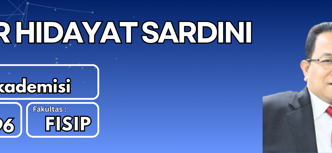 Dr. Nur Hidayat Sardini, S.Sos., S,H., M.Si.