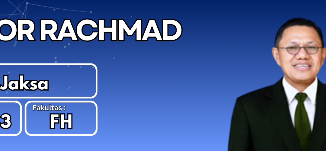 Dr. Noor Rachmad, S.H., M.H.